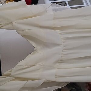 Cream Shein Flowy Dress